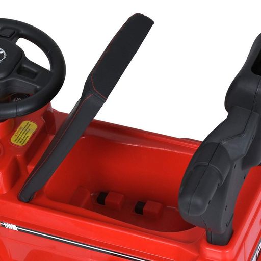 Каталка-толокар BAMBI RACER M 5043L-3 с родительской ручкой, мягкое сиденье экокожа, музыка, свет, Красный (1940664)