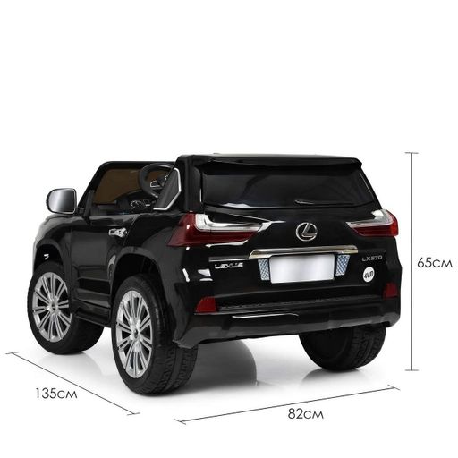 Детский электромобиль M 3906EBLRS-2, Bluetooth, пультом 2,4G и открывающимися дверями, черный (1940887)