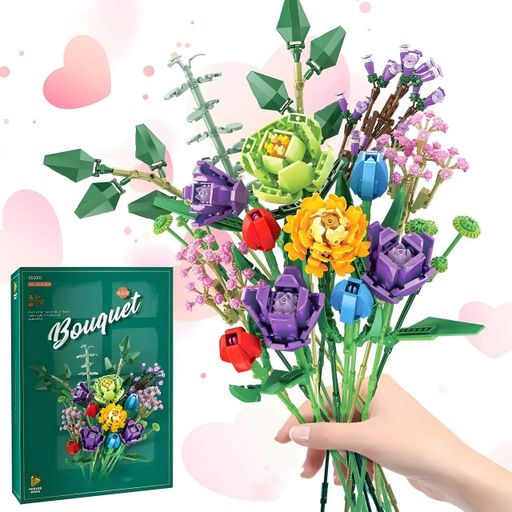 3D конструктор Bouquet Букет цветов на 999 деталей (655001) (1940894)