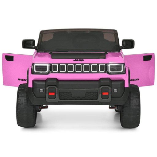 Двухместный детский электромобиль Jeep JJ2500EBLR-8(24V) на 4 мотора, колеса EVA, кожаное сиденье, Розовый (1940924)