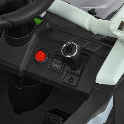 Детский электромобиль Kawasaki JS330EBLR-11(24V) на 4 мотора, колеса EVA, кожаное сиденье, Серый (1940957)