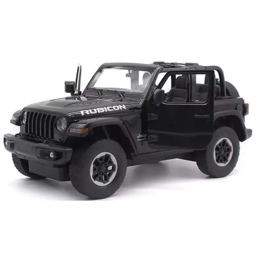 Машинка Rastar Jeep Wrangler Rubicon 1:14 на радиоуправлении черный (454.00.29) (1945366)