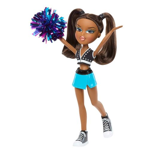 Игровой набор Bratz Чирлидерка Саша комбинированные материалы 29 см черный синий (698567) (1952899)