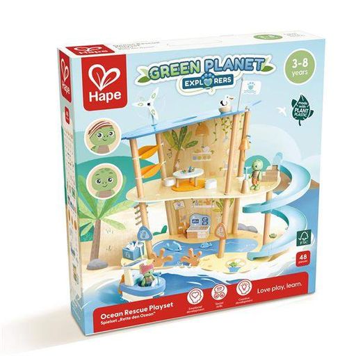 Игровой набор Hape Спасение океана деревянный 56х12х60 см цветной (701097) (1952953)