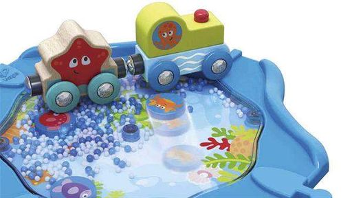 Игрушечная железная дорога Hape дерево 24х6х30 см разноцветная 15 элементов (701115) (1953053)