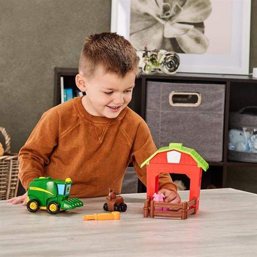 Конструктор John Deere Kids 33х17х21 см різнокольоровий з трактором і загоном (700849) (1953473)