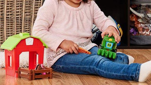 Конструктор John Deere Kids 33х17х21 см різнокольоровий з трактором і загоном (700849) (1953473)