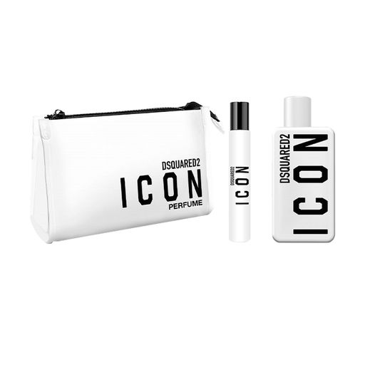 Парфумований набір жіночий Dsquared2 Icon Pour Femme (парфумована вода, 100 мл + парфумована вода, 10 мл + косметичка)