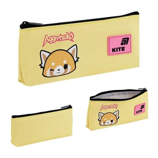 Шкільний набір Kite Education teens Aggretsuko Рюкзак + Сумка для взуття + Пенал + Пляшка для води + Ланчбокс (1958554)