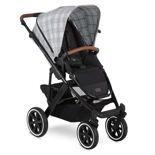 Коляска 2 в 1 ABC design SALSA4 AIR FASHION, Smaragd, цвет черный в серо-зеленую клетку (1200228/2008) (1975448)