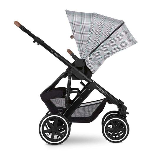 Коляска 2 в 1 ABC design SALSA4 AIR FASHION, Smaragd, цвет черный в серо-зеленую клетку (1200228/2008) (1975448)