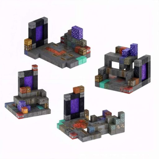 Магнитный конструктор Minecraft Magnetic Cube орбитальная станция 100 кубиков (1981306)