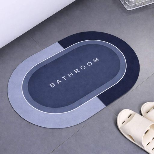 Коврик суперпоглощающий для ванной комнаты Bathroom 40 х 60 см (R30939-60) Темно-синий (1990465)