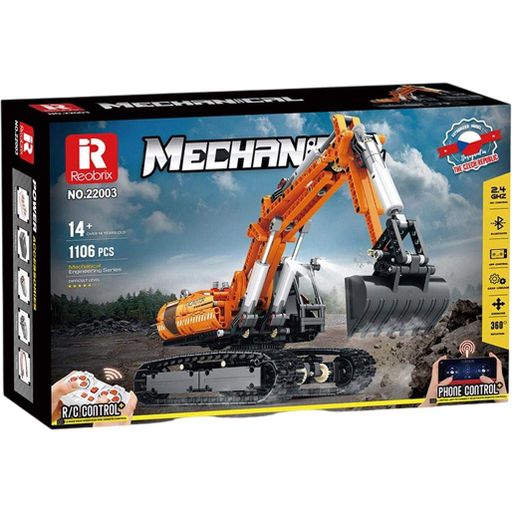 Конструктор Reobrix Mechanical Экскаватор с пультом (22003) [160786] (1990472)