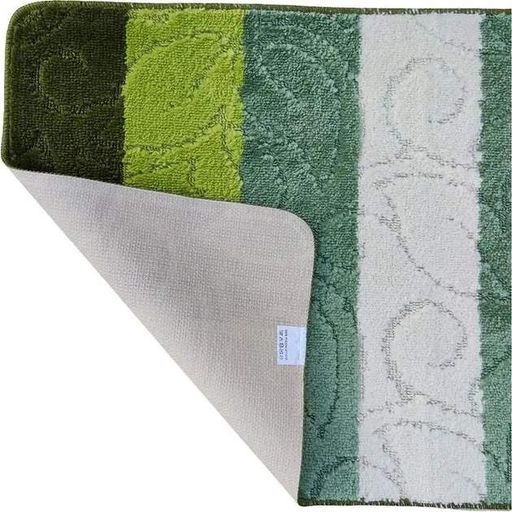 Набор ковриков для ванной Vezzer Color line Латексная основа Полипропилен 60x100+60x50 см Оливковый (VZC02271) (1990652)