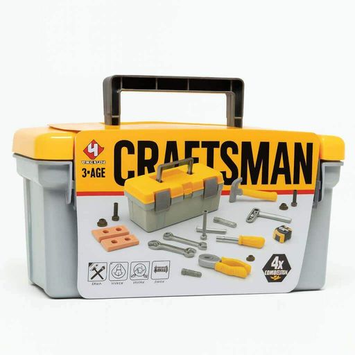 Набор инструментов для детей Power Tools T010 в чемодане — детский игровой чемодан с инструментами (1992906)