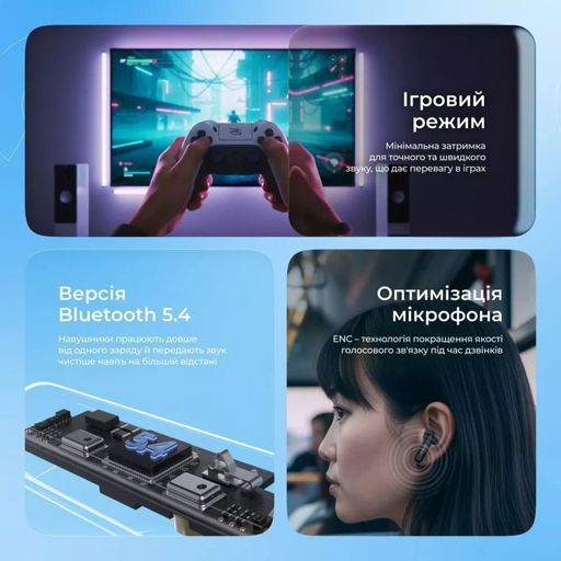 Беспроводные наушники вкладыши Proove Logic TWS черные (61218)