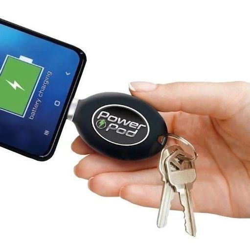 Powerbank – брелок для ключів Power Pod Emergency Charge 800 mAh Роз'єм Micro USB ∙ Портативний зарядний пристрій Power Bank для телефону (2005322)