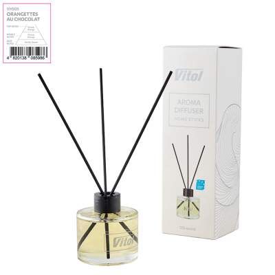 Ароматизатор для автомобіля VITOL Home Sticks Orangettes au Chocolat 130 мл (VHS05) (2006076)