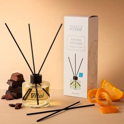 Ароматизатор для автомобіля VITOL Home Sticks Orangettes au Chocolat 130 мл (VHS05) (2006076)