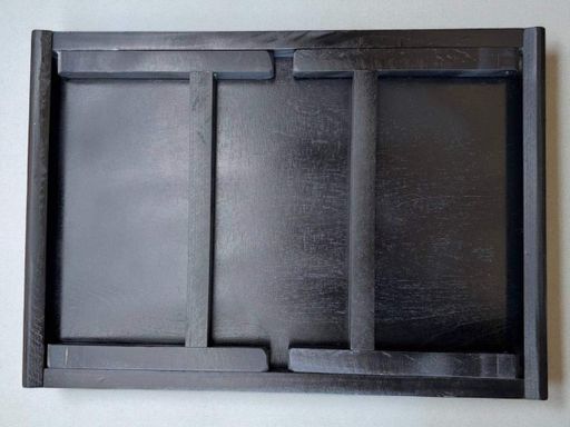 Складаний кавовий столик для сніданку в ліжко чорний  42×28×17 см №3 (2006285)