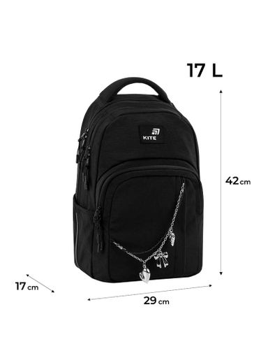 Рюкзак Kite Education teens 2578 Black&Charm (K26-2578M-1) (2006403)