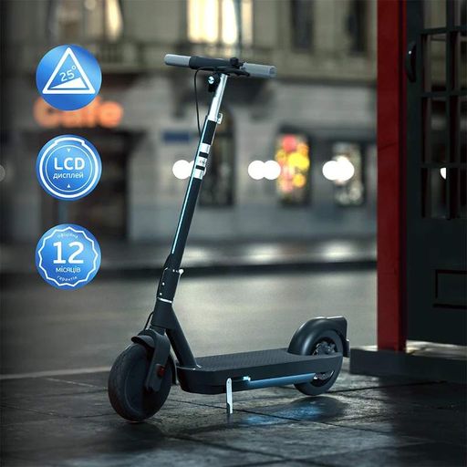 Електросамокат Okai Es30-neon Pro Black 10", 350(700)W, 14.7Ah, 80km, 25km\h, 25%, Nfc, App, 21kg (2006735)
