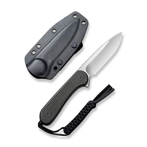 Ніж фіксований тактичний Civivi Elementum, (10.1 см) D2 / Micarta чорний (2006793)