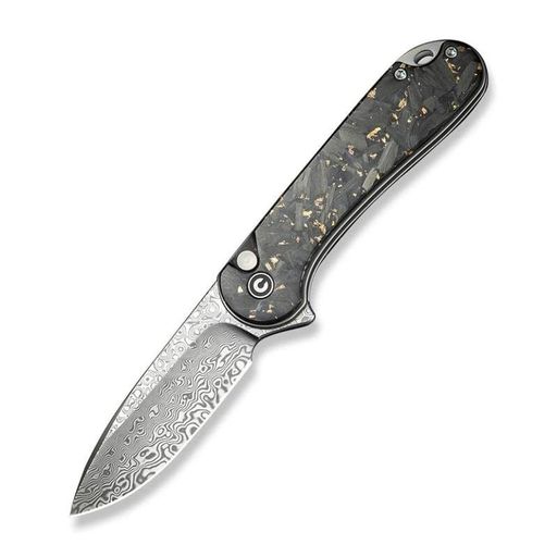 Ніж складаний кишеньковий Civivi Elementum Ii, (7.5 см) Damascus / Carbon Fiber & Resin (2006856)