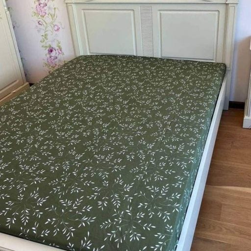 Простынь на резинке 140х200 темно-оливковая Бязь Голд Ananasko PR423 (2007152)