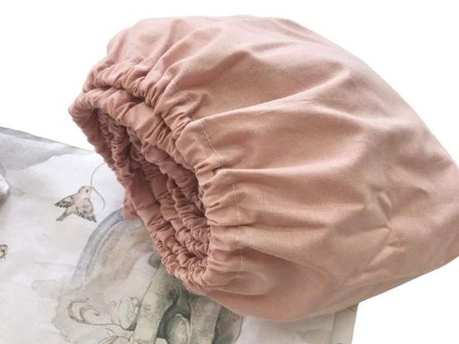 Детское постельное белье "Слоники пудровые" из хлопка 140х200 (2007253)