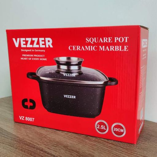 Кастрюля Vezzer с крышкой 20х9 см 2.5 л (VZ8007) (2007378)