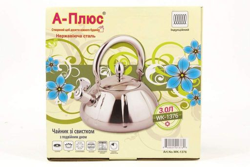 Чайник А-плюс из нержавеющей стали 3л WK-1376 (2007444)
