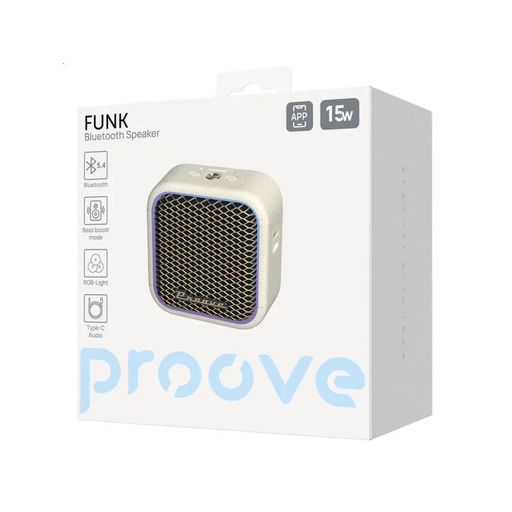 Портативная акустика Proove Funk 15W бежево-золотистая (65237)