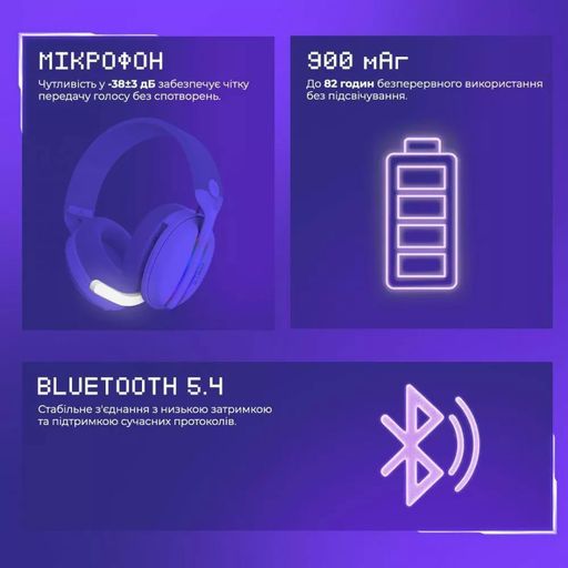 Игровая гарнитура беспроводная Proove Gaming Glimmer