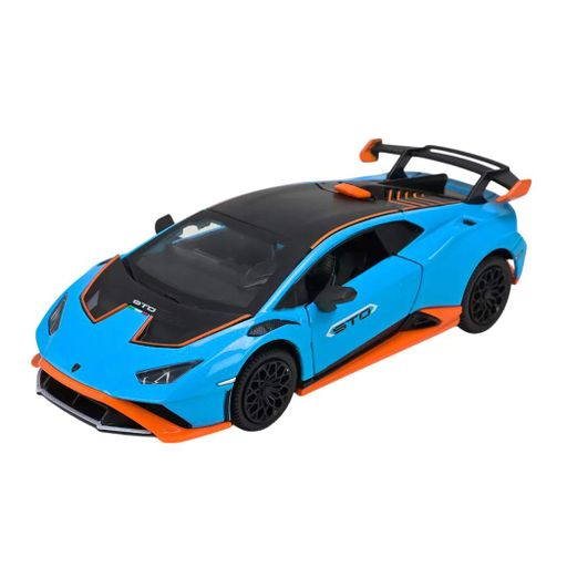 Машинка Автопром Lamborghini STO 1:32 голубая с черным (68716AB) (2007808)