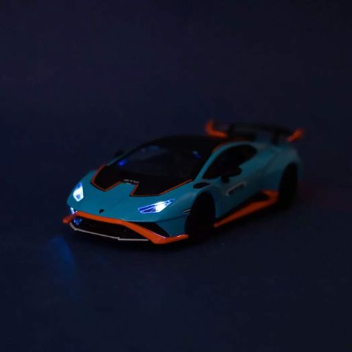 Машинка Автопром Lamborghini STO 1:32 голубая с черным (68716AB) (2007808)