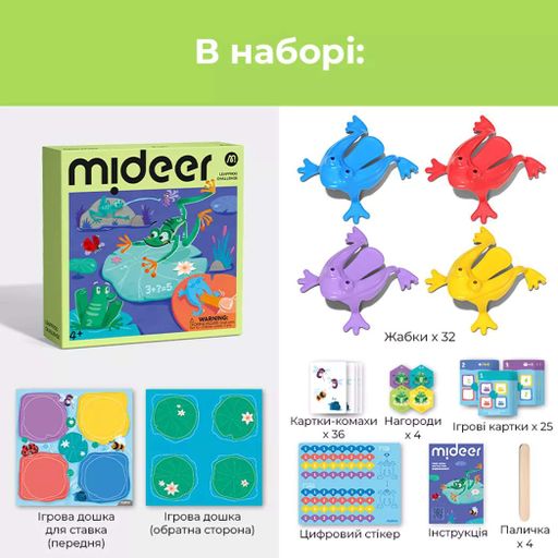 Игра настольная Mideer Арена лягушек (MD4249) (2007940)