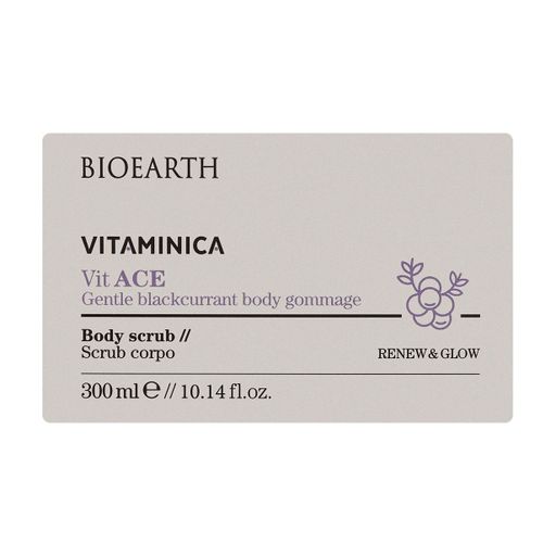 Скраб для тела Bioearth Vitaminica Vit ACE Gentle Blackcurrant Body Gommage, 300 мл