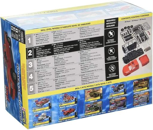 Конструктор детский 1/25 автомобиль 2013 Ford Raptor - Snap Tite Revell 11233 (2008488)