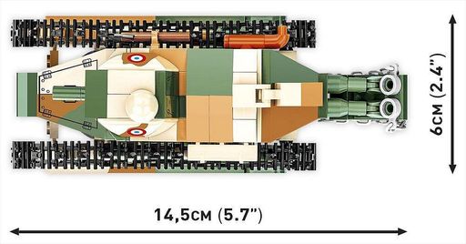 Конструктор детский танк 1:35 RENAULT FT COBI 2991 (2008498)