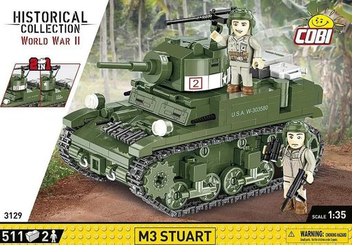 Конструктор детский танк M3 Stuart COBI 3129 (2008502)