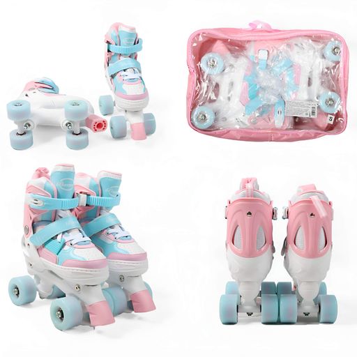 Раздвижные ролики квады 04-17 S Best Roller колеса PU светящиеся (размер 31-34). Multicolor (193617) (2008559)