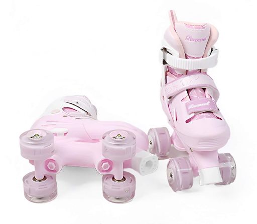 Раздвижные ролики квады 26-62 S Best Roller колеса PU светящиеся (размер 31-34). Multicolor (193630) (2008560)