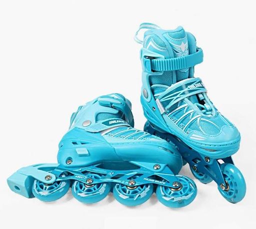 Роликовые коньки Best Roller 16-09 М колеса PU светятся (размер 34-38). Blue (193050) (2008570)