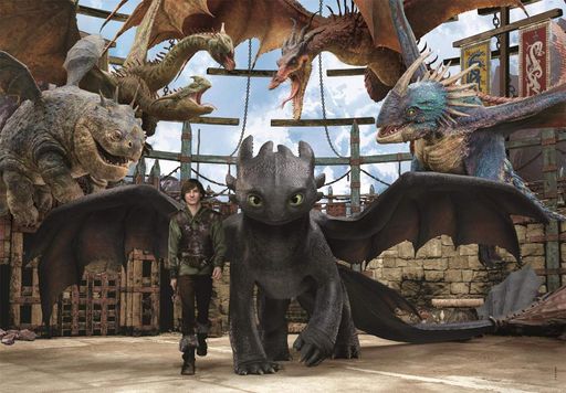Пазл Clementoni: SuperColor — How to Train Your Dragon / Как приручить дракона (104 элемента) — 25080 (2008628)