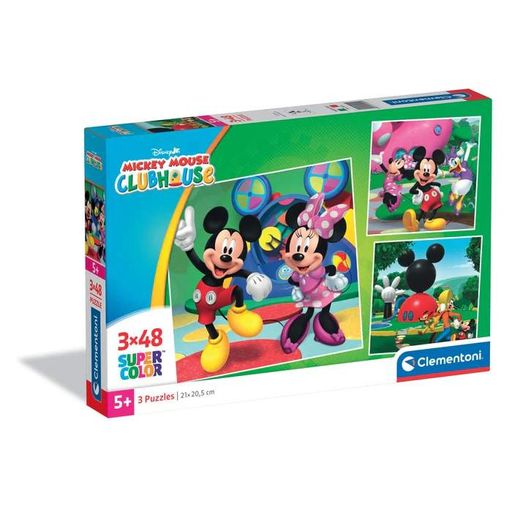 Пазл Clementoni: SuperColor — Mickey Mouse Clubhouse / Клуб Микки Мауса (3 x 48 элементов) — 25005 (2008663)