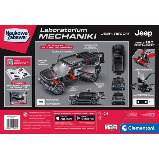 Конструктор Clementoni Mechanics Laboratory: Jeep Recon — 50401 (2008673)