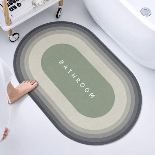 Коврик суперпоглощающий для ванной комнаты Bathroom 40 х 60 см (R30939-60) Зелёный (2008778)