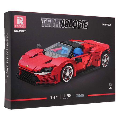Конструктор детский Спортивный автомобиль Sports Car Red Building Blocks 1168 шт (2008919)